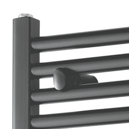 Towelrads 1200mm x 400mm 1607BTU Anthracite Flat  Towel Radiator