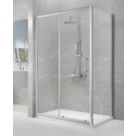 Triton Neo Eight Framed Rectangular Sliding Door Shower Enclosure  Chrome  1200mm x 900mm x 1900mm