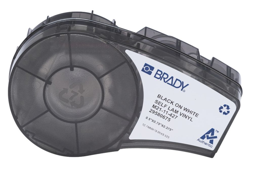 Brady 152084 Self-laminating Vinyl Labels 19.05mm x 25.40mm - Screwfix