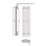 Ximax Oceanus Deluxe 595mm x 1200mm 2235BTU White Horizontal Designer Radiator