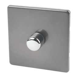 Varilight V-Dim 1-Gang 2-Way  Dimmer Switch  Slate Grey