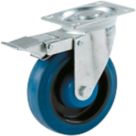 Select Heavy Duty Braked Swivel Castor 125mm Blue