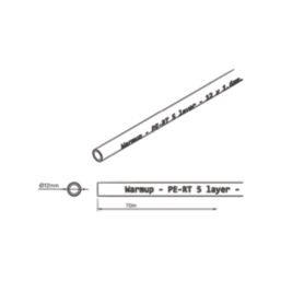 Warmup  Compression/Press-Fit/Push-Fit PE-RT Pipe 12mm x 70m