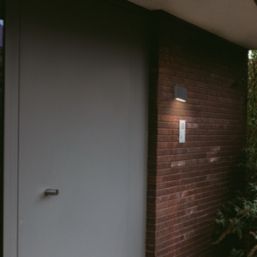 Lutec Gemini XF Outdoor LED Wall Light Black 7.4W 700lm