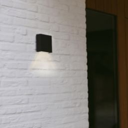 Lutec Gemini XF Outdoor LED Wall Light Black 7.4W 700lm