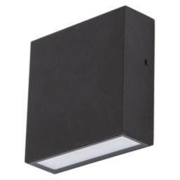 Lutec Gemini XF Outdoor LED Wall Light Black 7.4W 700lm