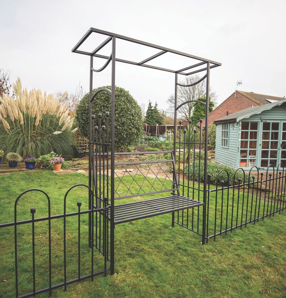 Apollo Appleton Easy Fit Arch Hot-Dipped Galvanised Steel Bench 4
