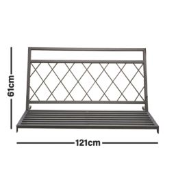 Apollo Appleton Easy Fit Arch Hot-Dipped Galvanised Steel Bench 4' x 2'