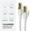 Labgear White Shielded RJ45 Cat 8 Patch Lead 1m