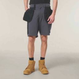 Hard Yakka Toughmaxx Lite Holster Stretch Work Shorts Graphite 30" W