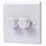 LAP  2-Gang 2-Way LED Dimmer Switch  White