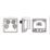 Knightsbridge  Quadruplex Modular Multimedia Socket Black