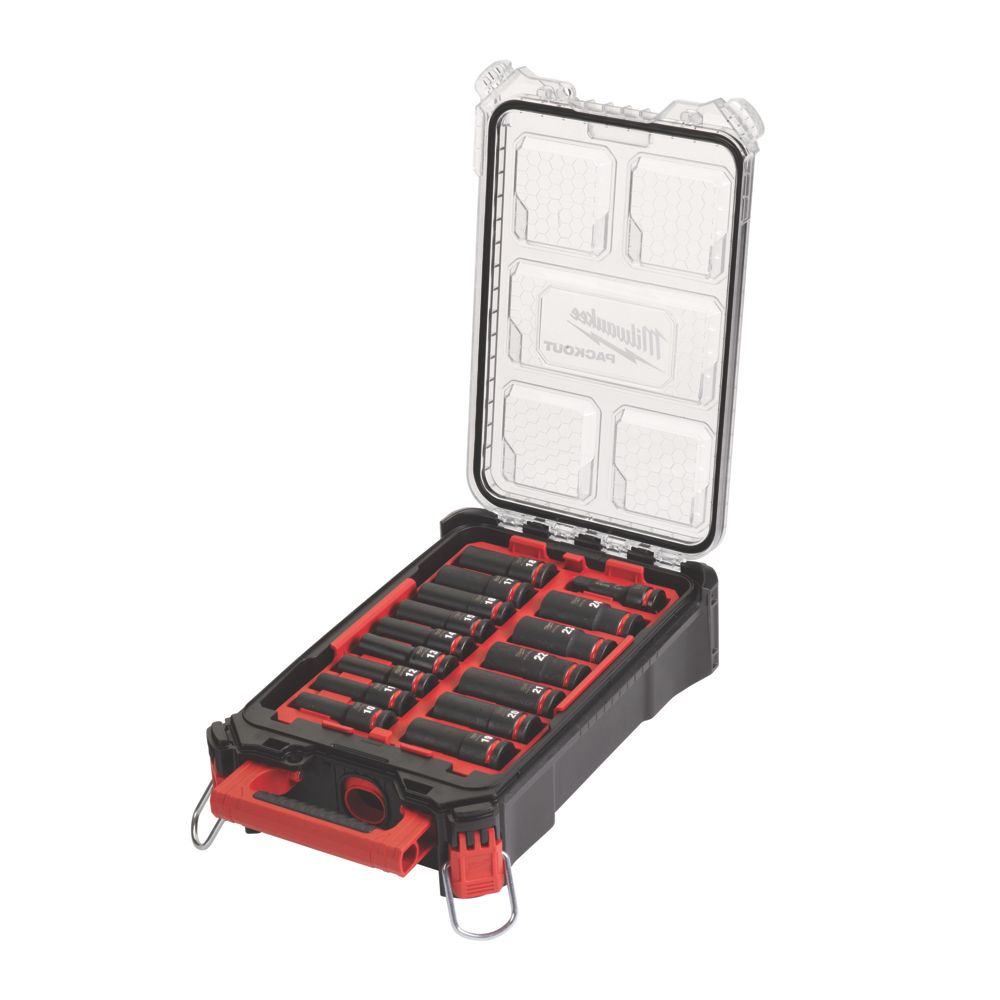 Milwaukee Packout Hex Shank Socket Set 16 Pieces - Screwfix