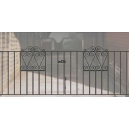 Apollo Wenlock Driveway Gates Black 1197mm x 900mm