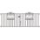 Apollo Wenlock Driveway Gates Black 1197mm x 900mm
