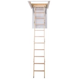 Mac Allister Timber space saving 2.76m Loft Ladder Kit