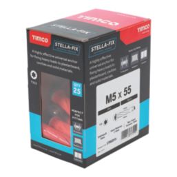 Timco STRED55 Cavity Fixings 5mm x 55mm 25 Pack