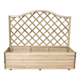 Forest Venice Rectangular Garden Planter Natural Timber 500mm x 1800mm x 1533mm