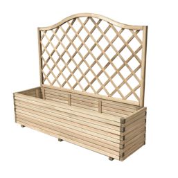 Forest Venice Rectangular Garden Planter Natural Timber 500mm x 1800mm x 1533mm
