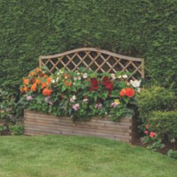 Forest Venice Rectangular Garden Planter Natural Timber 500mm x 1800mm x 1533mm