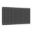 Reina 500mm x 1010mm 3793BTU Anthracite Horizontal 3 Column Radiator