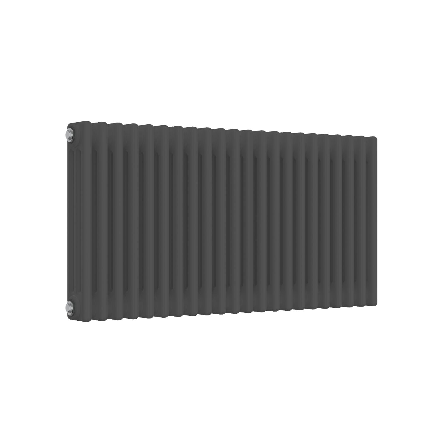 Reina 500mm x 1010mm 3793BTU Anthracite Horizontal 3 Column Radiator (366LH)