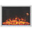 Focal Point Medford Chrome Remote Control Inset Electric Wall Fire 610mm x 205mm x 460mm