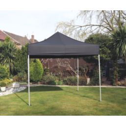 Mini Marquees  10' x 10' (Nominal) Hip Fabric Gazebo Black