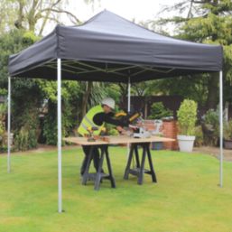 Mini Marquees  10' x 10' (Nominal) Hip Fabric Gazebo Black