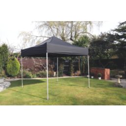 Mini Marquees  10' x 10' (Nominal) Hip Fabric Gazebo Black