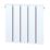 Towelrads Hanworth Plus 400mm x 400mm 1409BTU White Square Designer Radiator