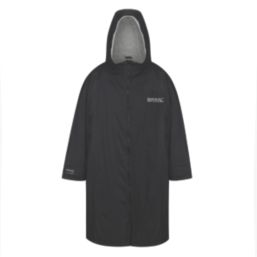 Regatta   Adult Changing Robe Black Large / X Large 43-54" Chest