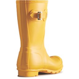 Hunter Original Short Size 7 Womens Yellow Non Safety Wellies