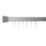Croydex Rectangular Angled Shower Curtain Rail Aluminium Silver 1675mm