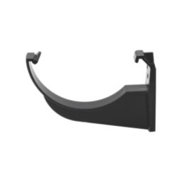FloPlast MiniFlo uPVC Half Round Fascia Brackets Black 76mm 10 Pack