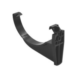 FloPlast MiniFlo uPVC Half Round Fascia Brackets Black 76mm 10 Pack