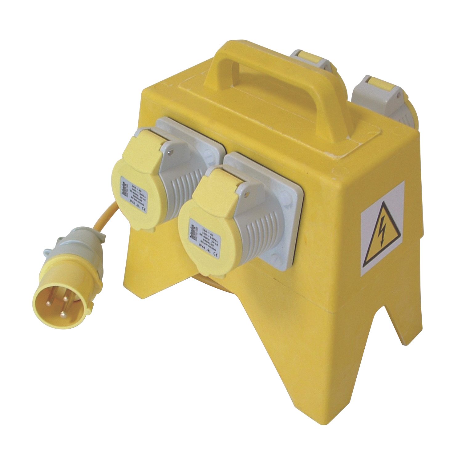 Carroll & Meynell 16A 4-Way Site Splitter 5m 110V (36778)