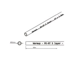 Warmup  Compression/Press-Fit/Push-Fit PE-RT Pipe 12mm x 60m