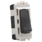 Knightsbridge  10A Grid 3-Pole Fan Isolator Switch Smoked Bronze