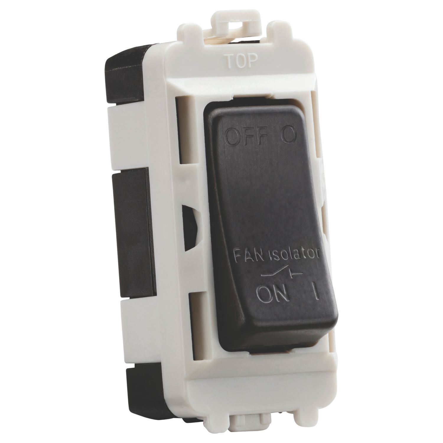 Knightsbridge 10A Grid 3-Pole Fan Isolator Switch Smoked Bronze (367CR)