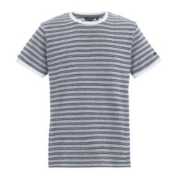 Regatta Benlin Short Sleeve T-Shirt White / Navy Stripe Medium 40.5" Chest