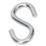Essentials S-Hooks Steel 35 x 4mm 4 Pack