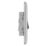 British General Nexus Metal 10AX 1-Gang Intermediate Switch Brushed Stainless Steel