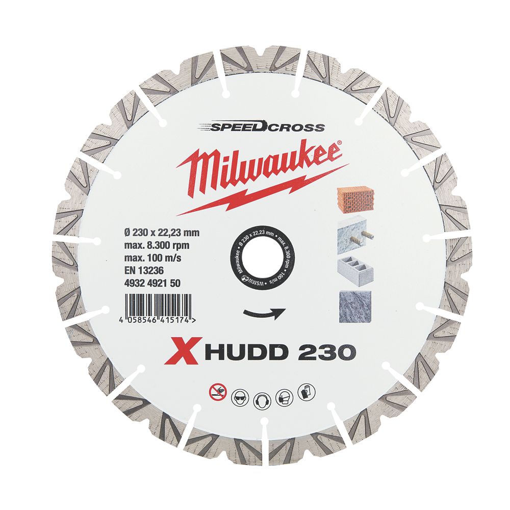 Milwaukee Premium Speedcross XHUDD MultiMaterial Diamond Blade 230mm x