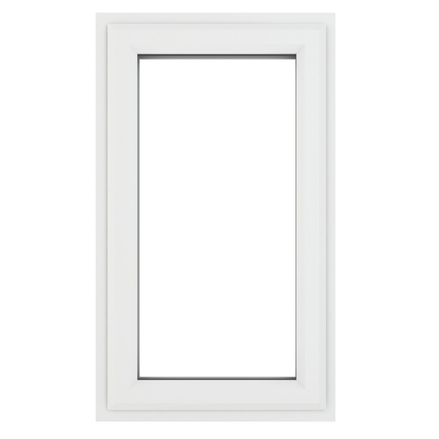 Crystal Left-Hand Opening Clear Triple-Glazed Casement White uPVC Window 610mm x 820mm (367JM)