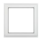 Crystal  Top Opening Clear Double-Glazed Casement White uPVC Window 820mm x 820mm
