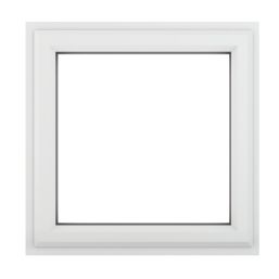 Crystal  Top Opening Clear Double-Glazed Casement White uPVC Window 820mm x 820mm