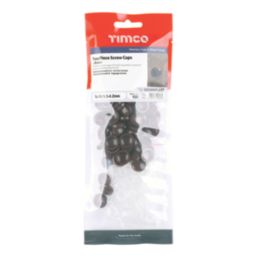 Timco 6-8ga 100 Pack Brown Plastic Screw Caps