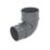 FloPlast  92.5° Round Offset Bend Anthracite Grey 68mm
