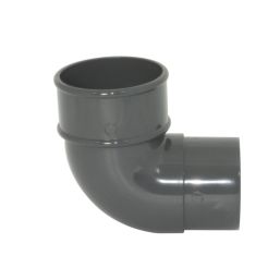 FloPlast  92.5° Round Offset Bend Anthracite Grey 68mm